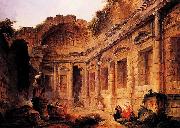 Robert Henri Interior of the Temple of Diana at Nimes USA oil painting artist